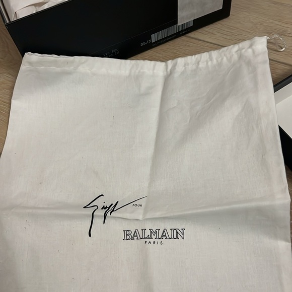 Giuseppe Zanotti x Balmain black suede heel Size 5.5 - Picture 10 of 10